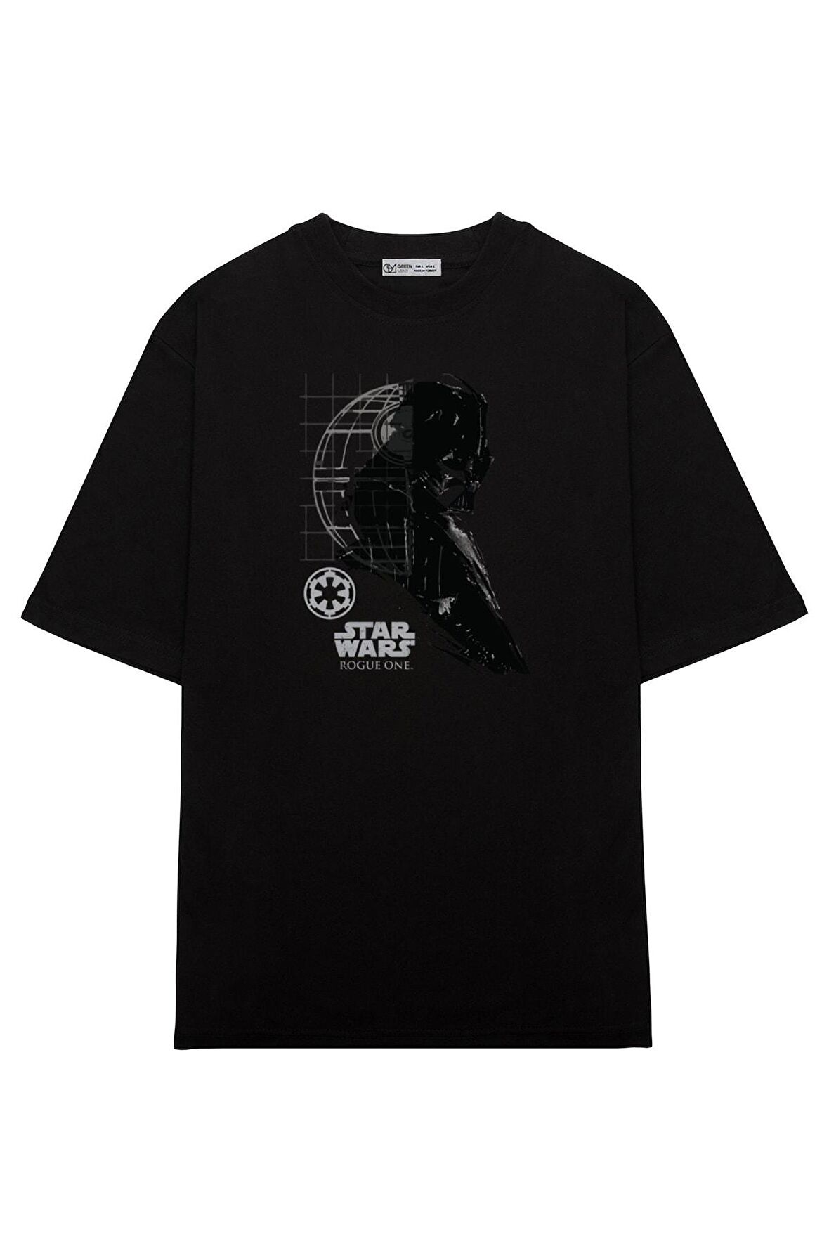 Unisex Oversize T-shirt Darth Vader And Death Star