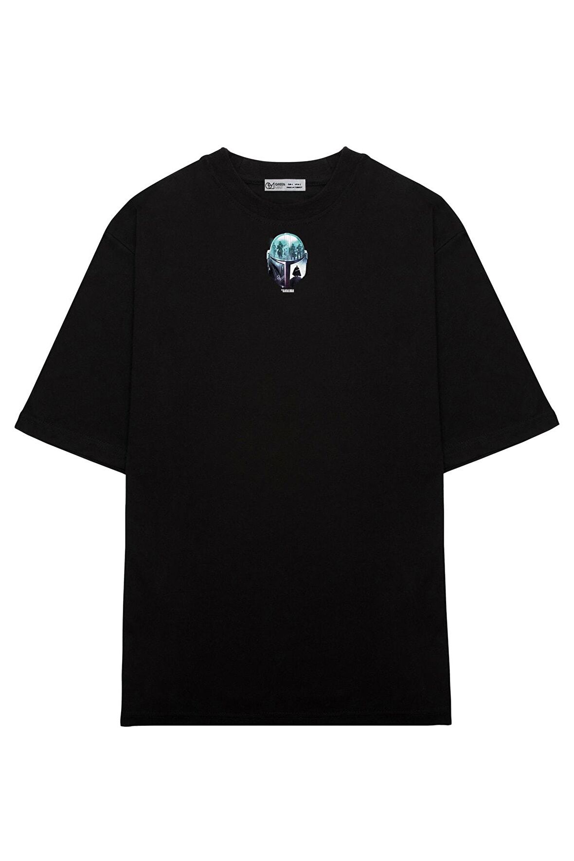 Unisex Oversize T-shirt Mandalorian Helmet
