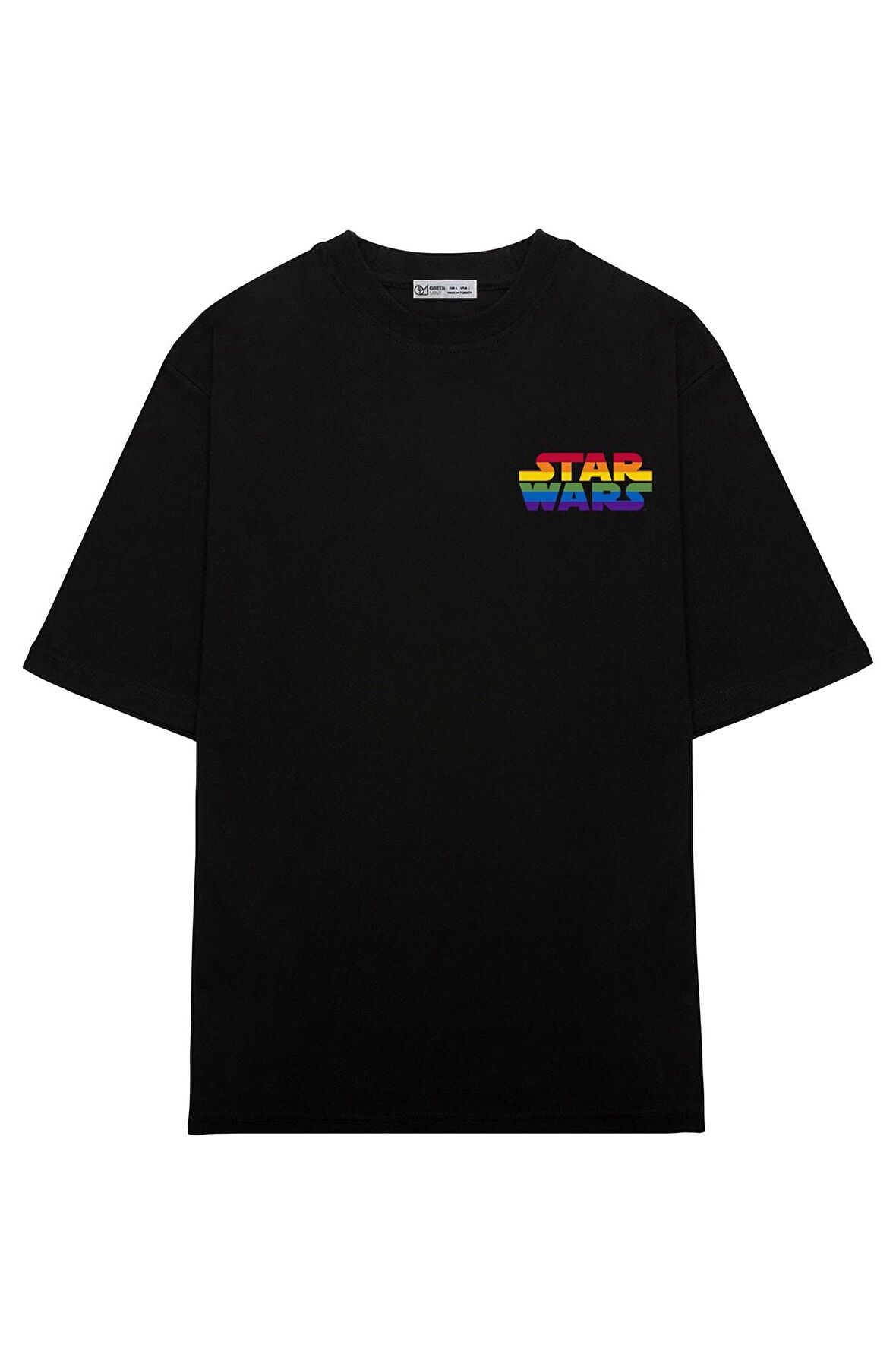 Unisex Oversize T-shirt Star Wars Horizontal Rainbow Logo