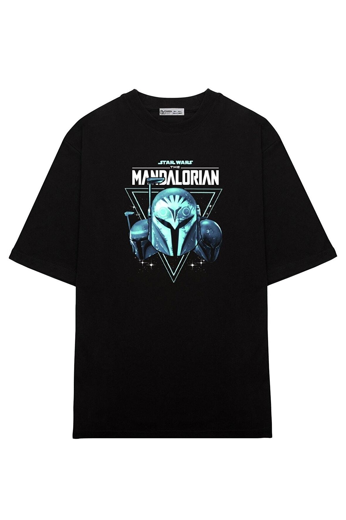 Unisex Oversize T-shirt Star Wars Mandalorian Bo-katan Nite Owl Helmets