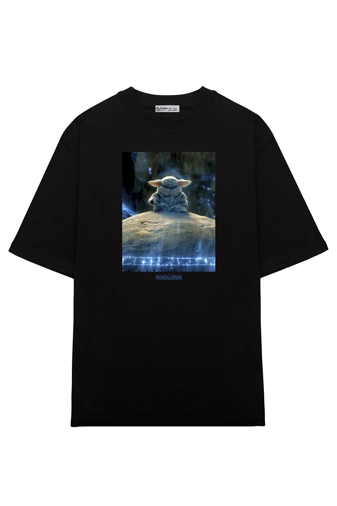 Unisex Oversize T-shirt Star Wars Mandalorian The Child Meditation