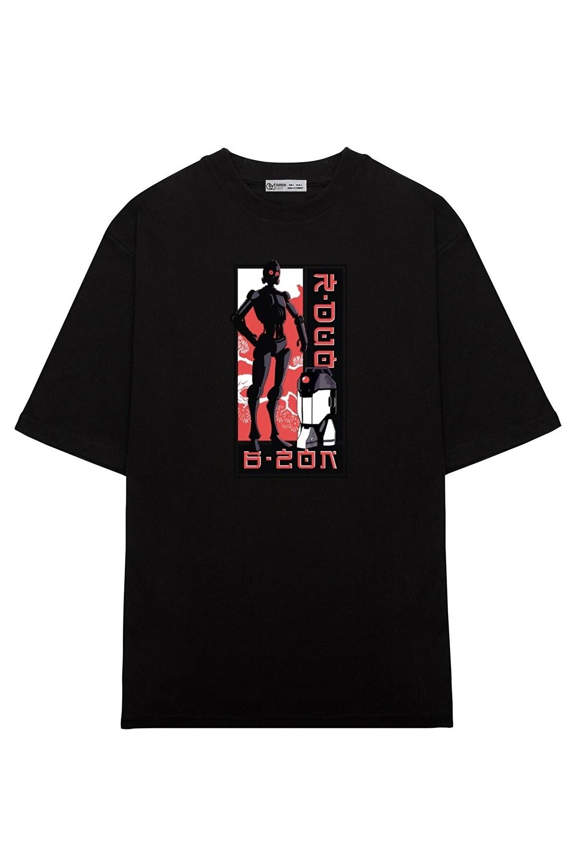 Unisex Oversize T-shirt Star Wars Visions Anime Droids