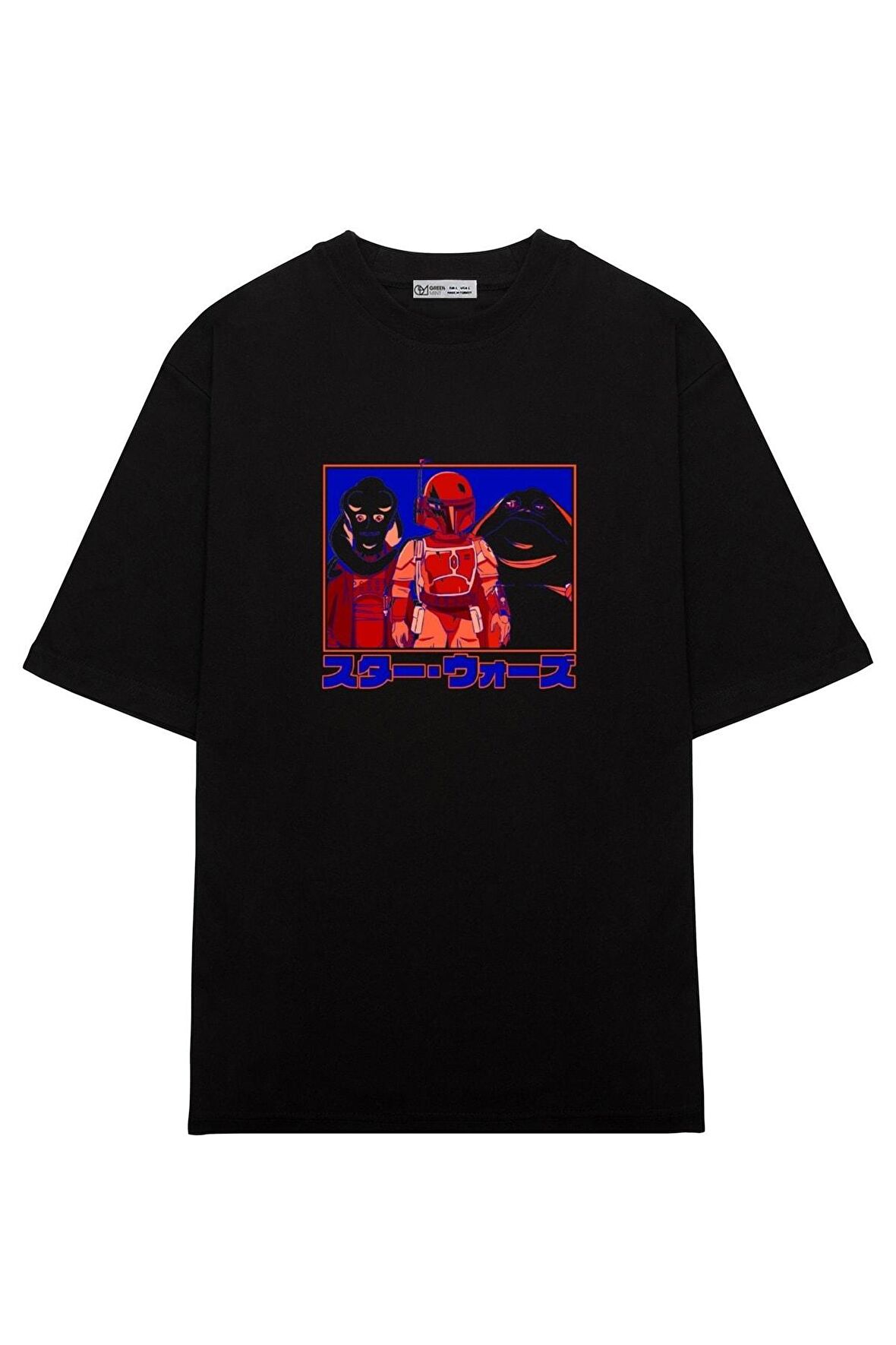 Unisex Oversize T-shirt Star Wars Visions Boba Fett Group
