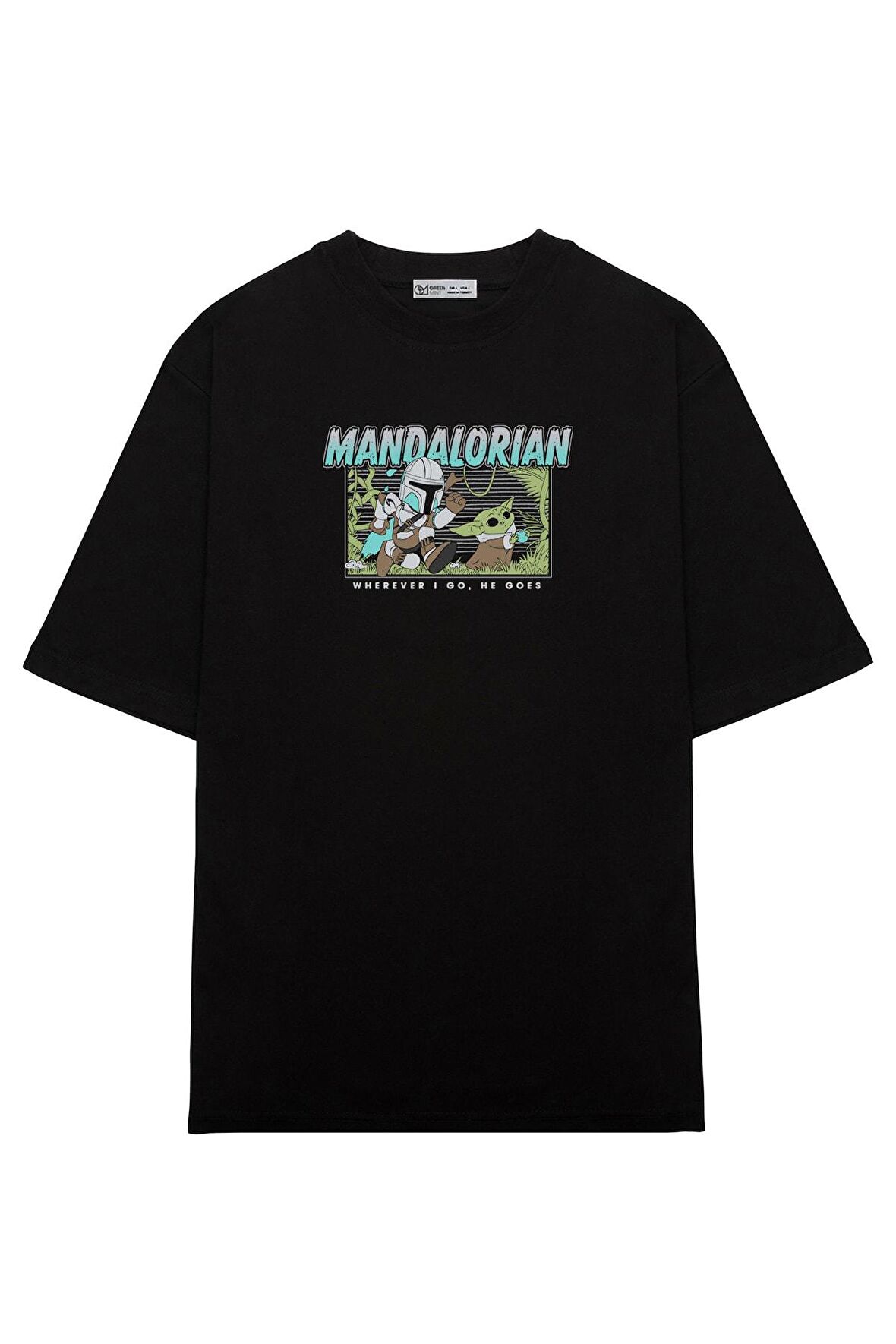 Unisex Oversize T-shirt The Mandalorian Chase