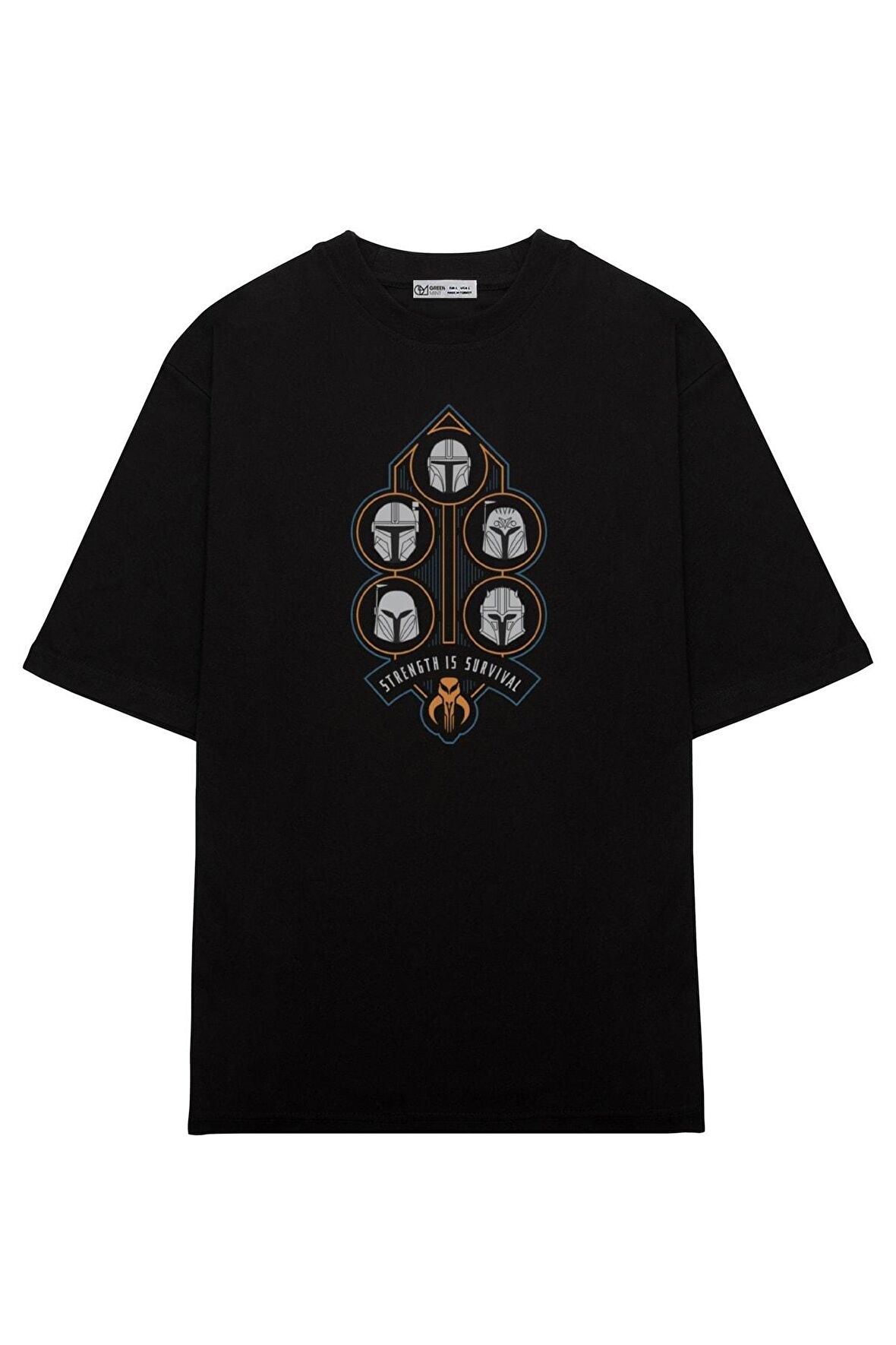 Unisex Oversize T-shirt The Mandalorian Strength Is Survival