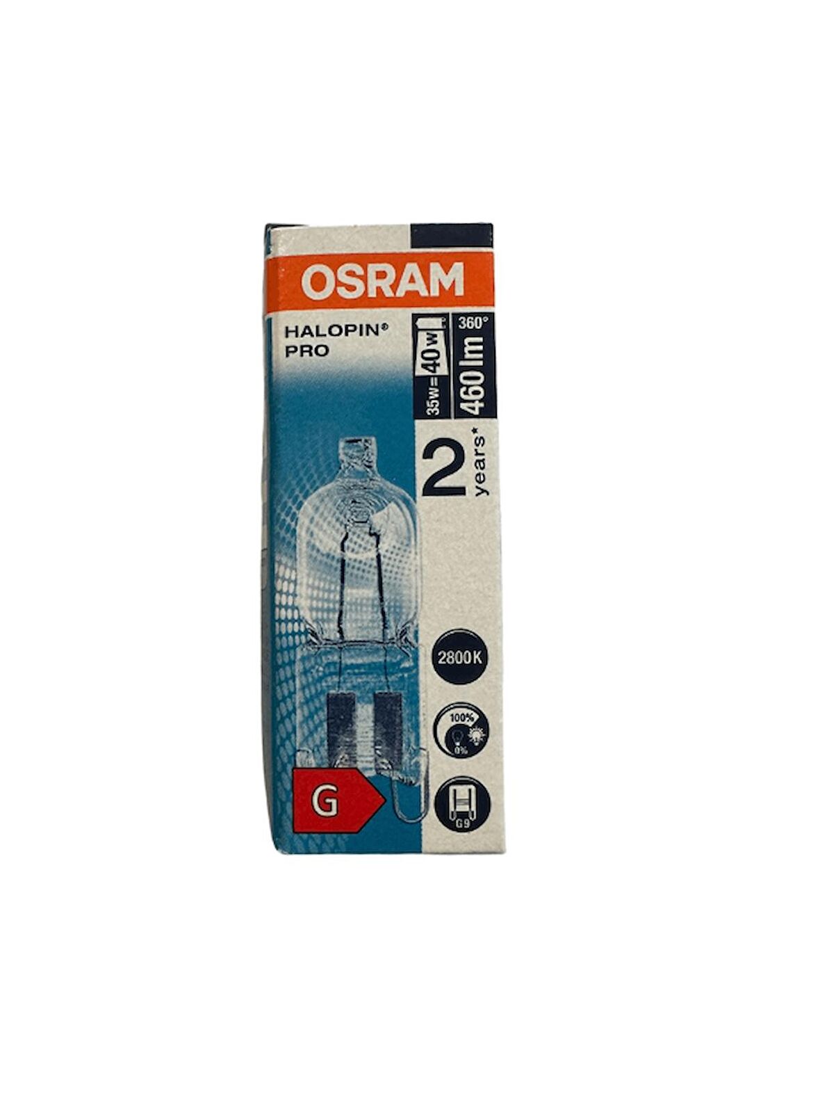 Osram Halopin Pro 35W (40W) 2800K Sarı Işık G9 Duylu Halojen Ampul