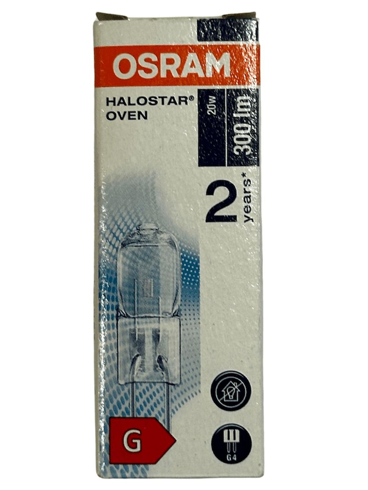 Osram 64428 20W 12V 2800K (Sarı Işık) Owen G4 Duylu Fırın Ampulü