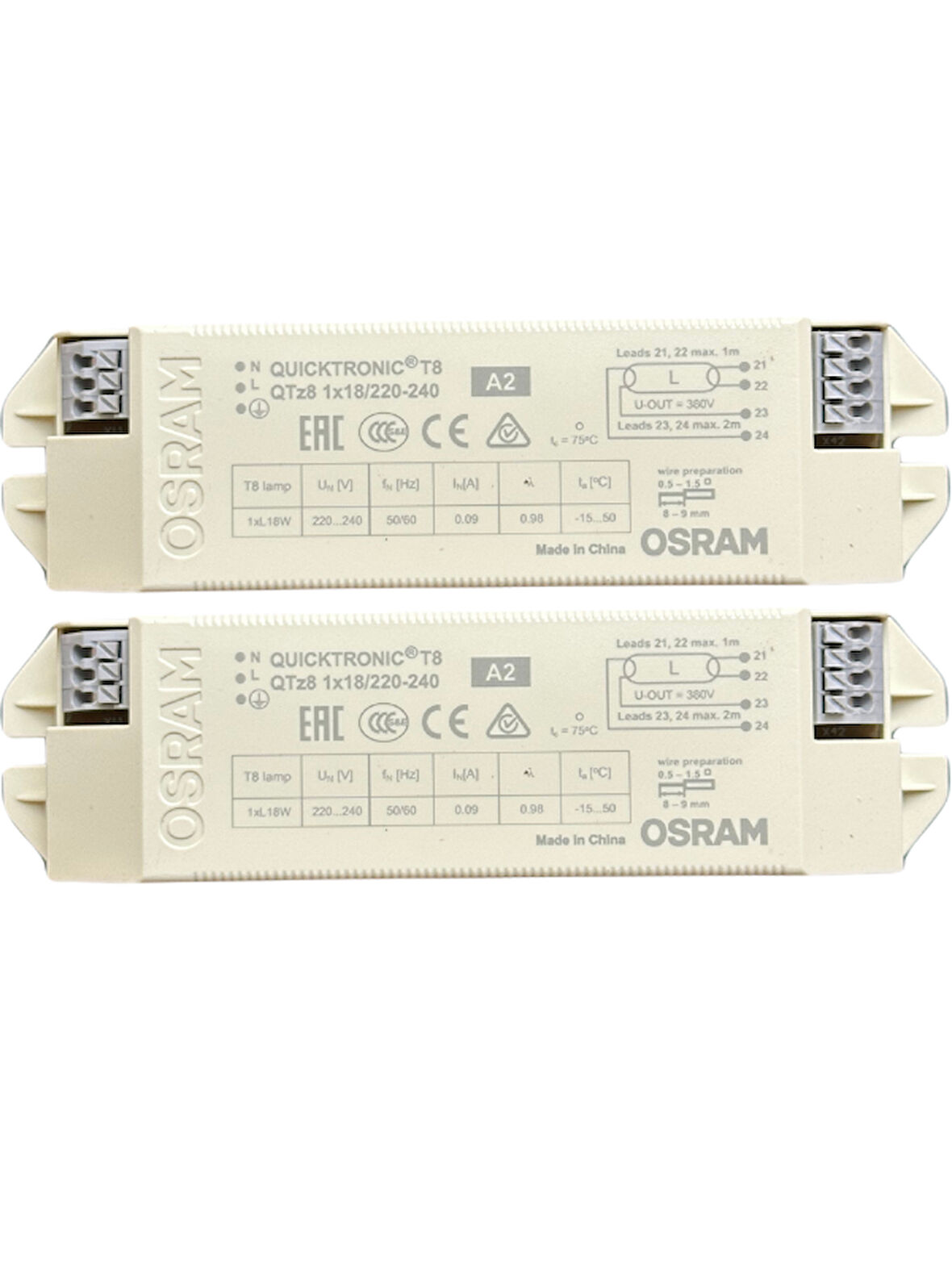 Osram 1x18 Balast Elektronik Balast (2 Adet)