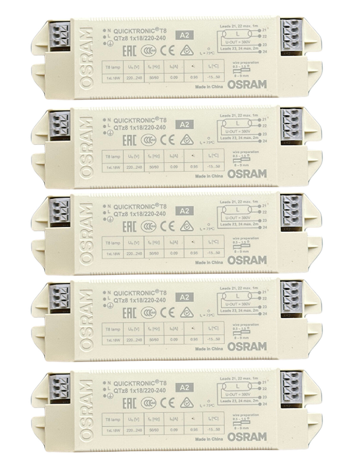 Osram 1x18 Balast Elektronik Balast (5 Adet)