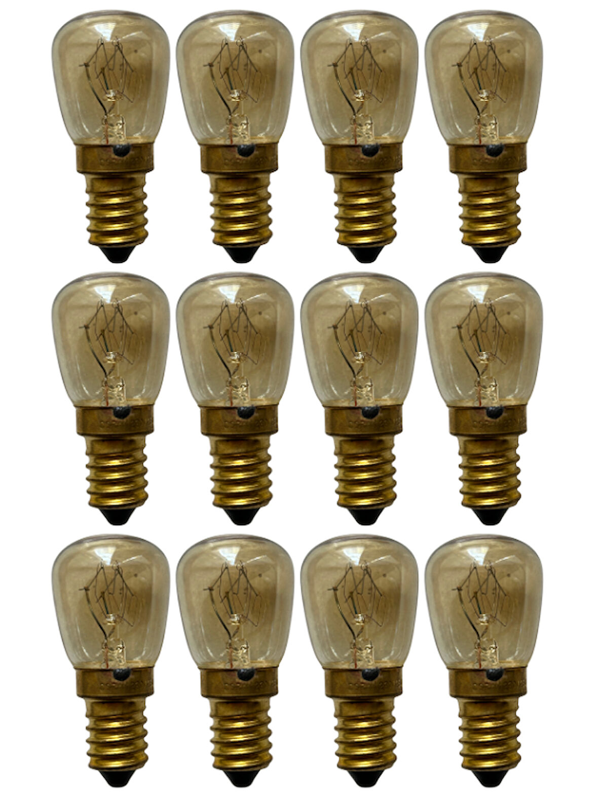 (12 Adet) Ledvance 25W Sarı Işık E14 Duylu (İnce Duy) Fırın Ampulü