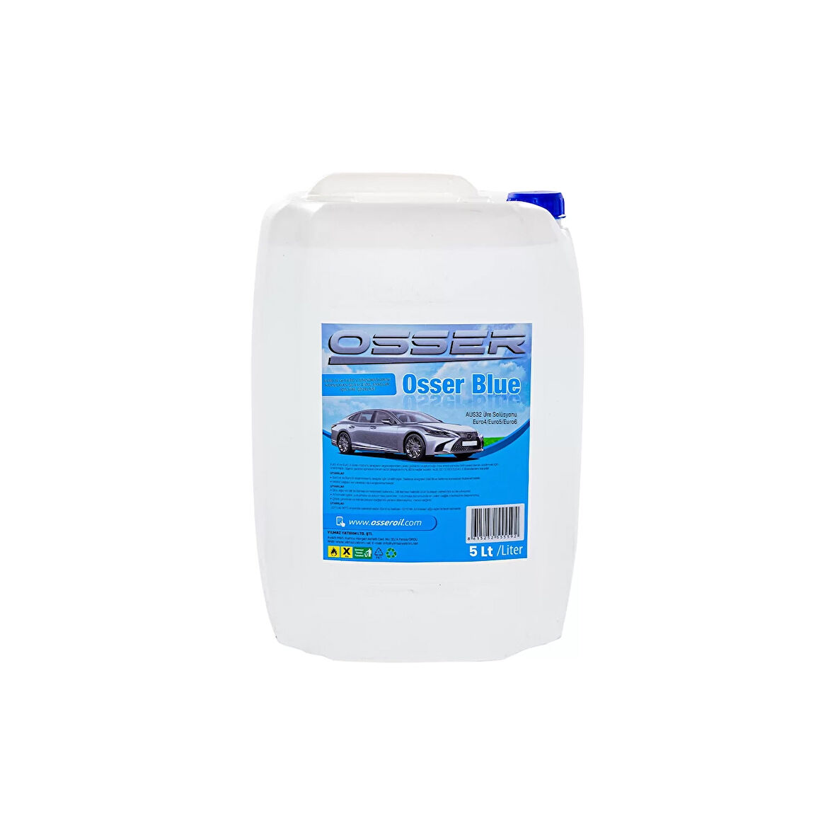 OSSERBLUE 5 LT AUS32 Üre Solüsyonu Euro4/Euro5/Euro6 (SCR Sistemi Olan Araçlar İçin)