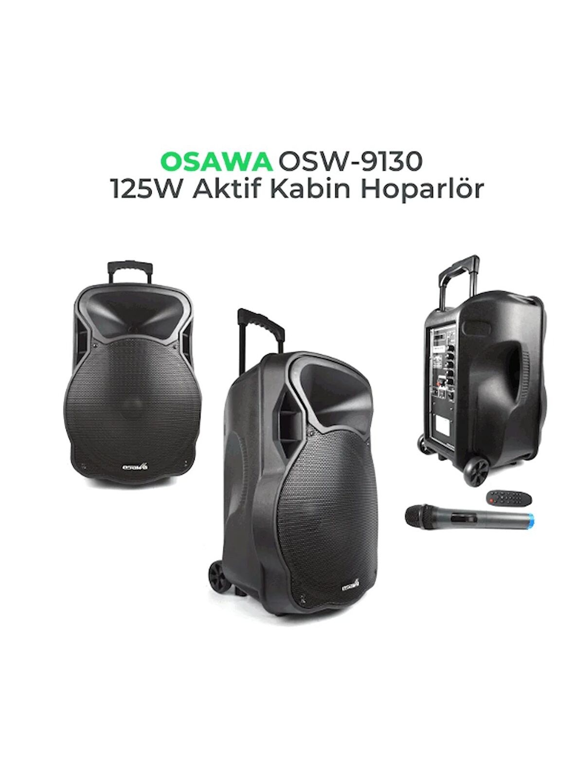 OSAWA Osw–9130 Taşınabilir 120w Aktif Kabin Hoparlör