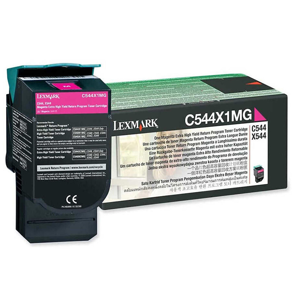 Lexmark C544-C544X1MG Kırmızı Toner Extra Yüksek Kapasiteli
