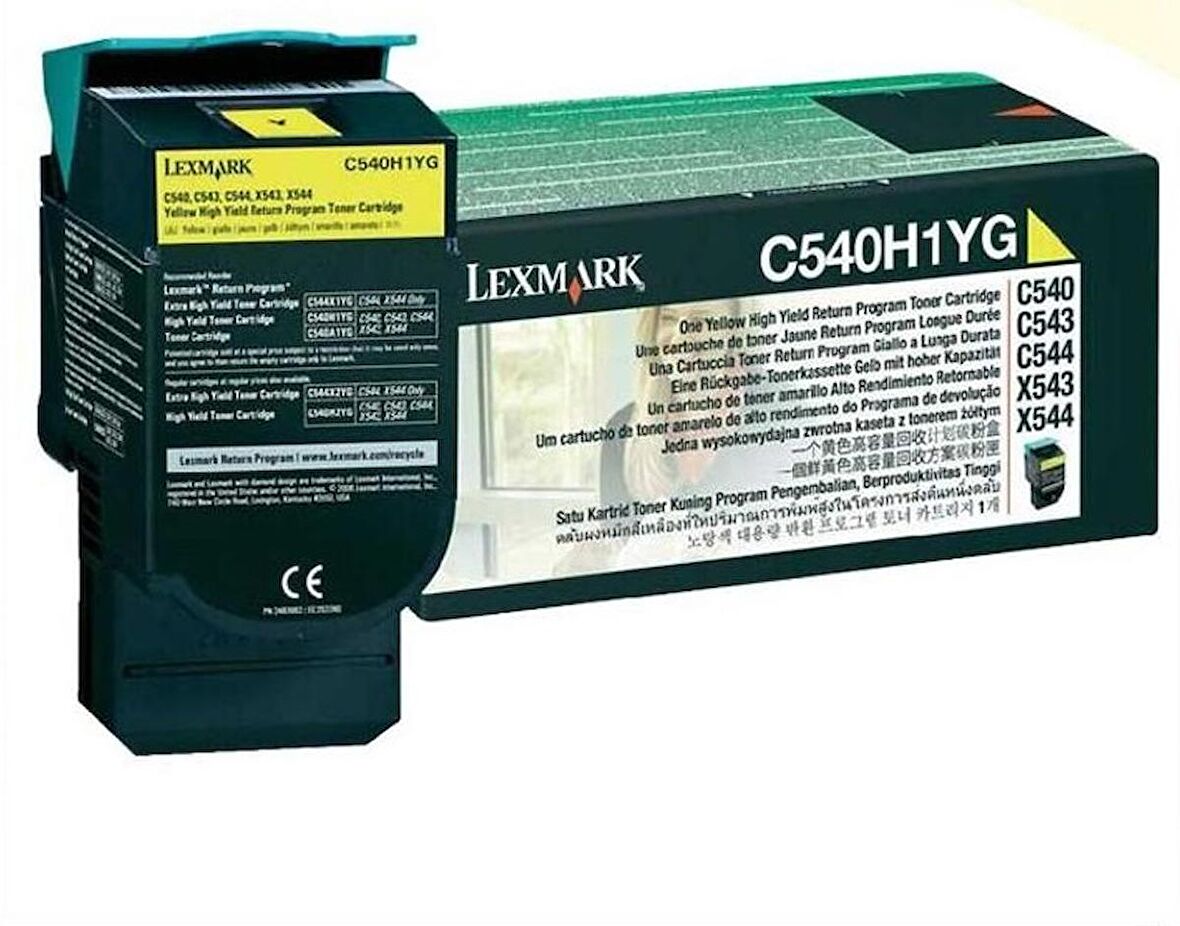 Lexmark C540-C540H1YG Sarı Toner Yüksek Kapasiteli