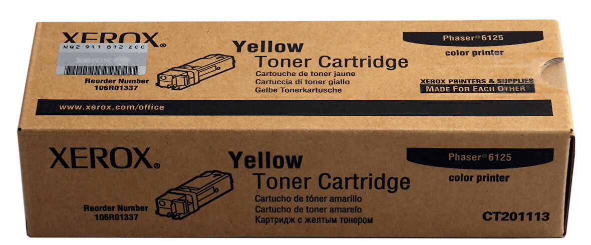 Xerox Phaser 6125 -106R01337 Sarı Toner