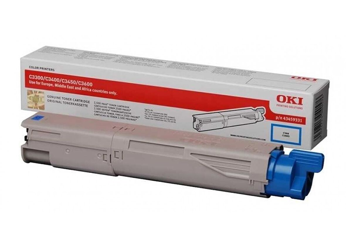 Oki C3300-43459347 Mavi Toner Yüksek Kapasiteli