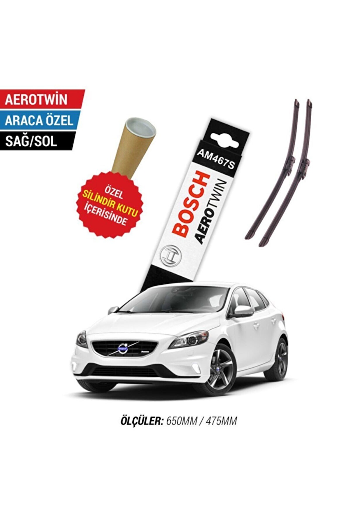 Volvo V40 Silecek Seti (2013-2019) Aerotwin Am467s