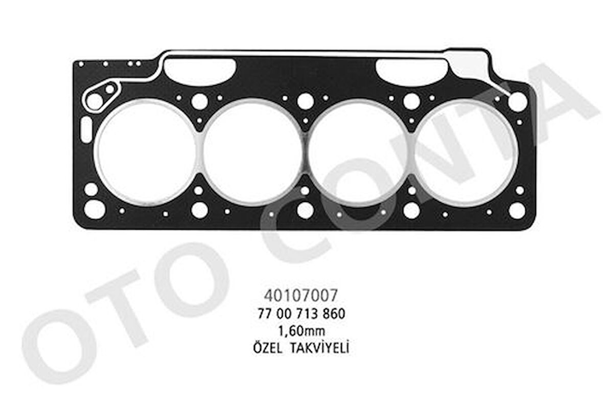 Oto Conta 40107007 Silindir Kapak Contası Lpglı Ozel Takvıyelı 1.60Mm R11 R21 1.6
