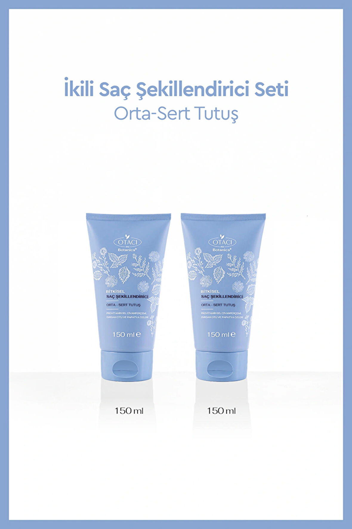 Avantajlı 2 li Bitki Özlü Saç Şekilendirici 5 Orta - Sert 150 ml