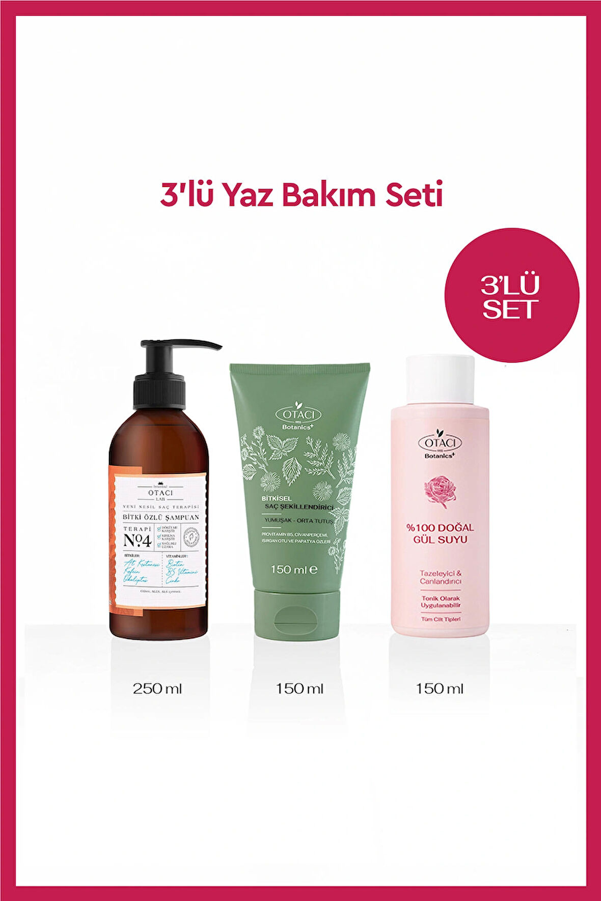 3lü Yaz Bakım Seti