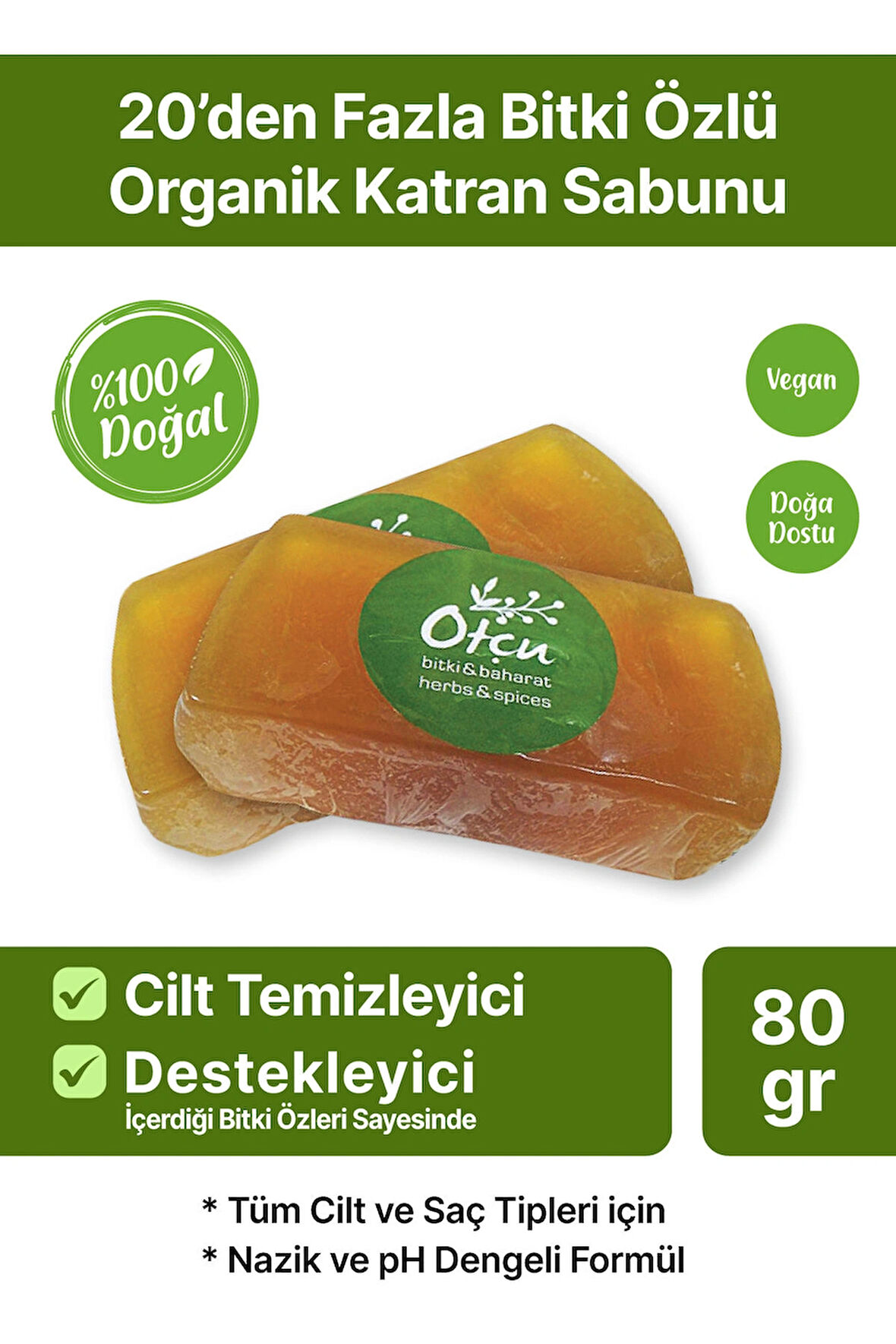 Otcu® Katran Sabunu 20'den Fazla Bitki Özlü