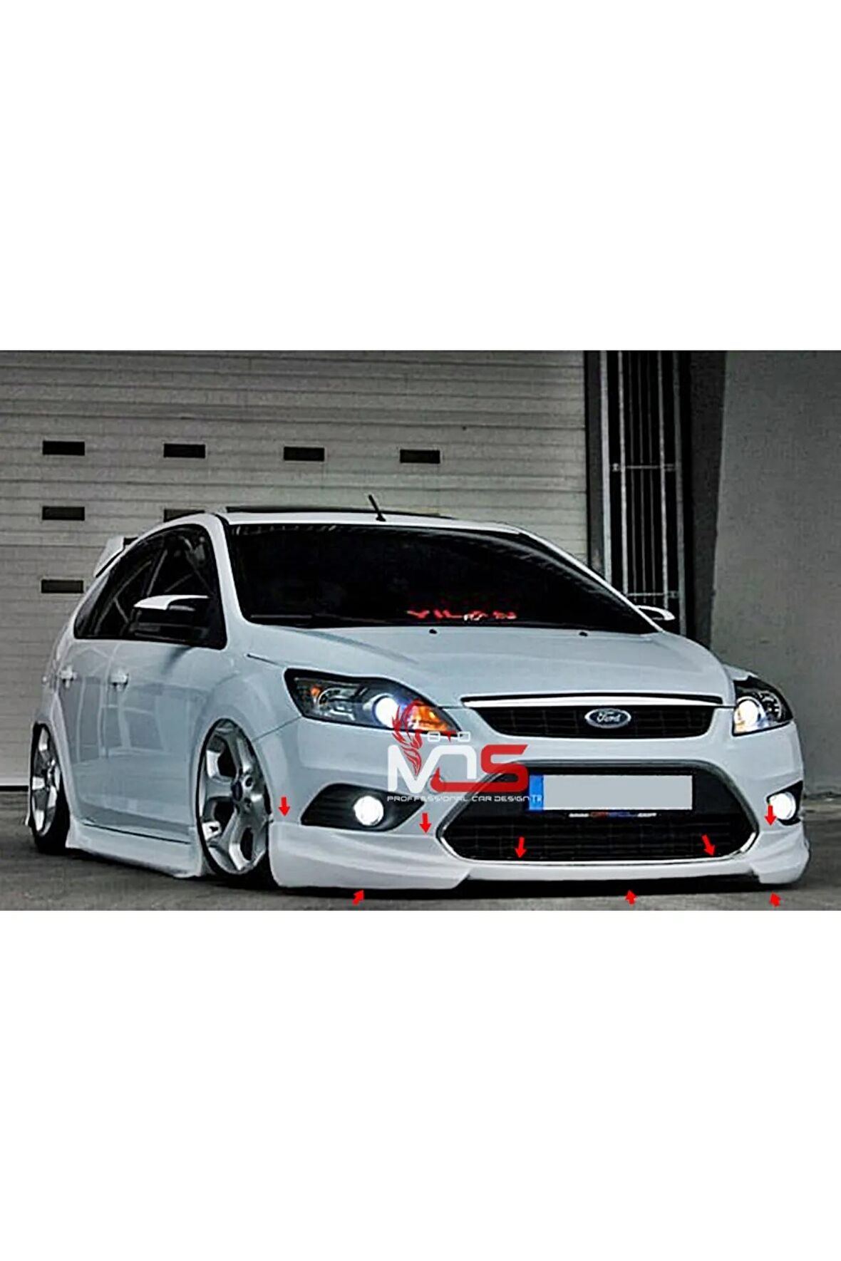 FORD FOCUS 2,5 RS ÖN TAMPON EKİ KARLIK FİBERGLASS BOYASIZ