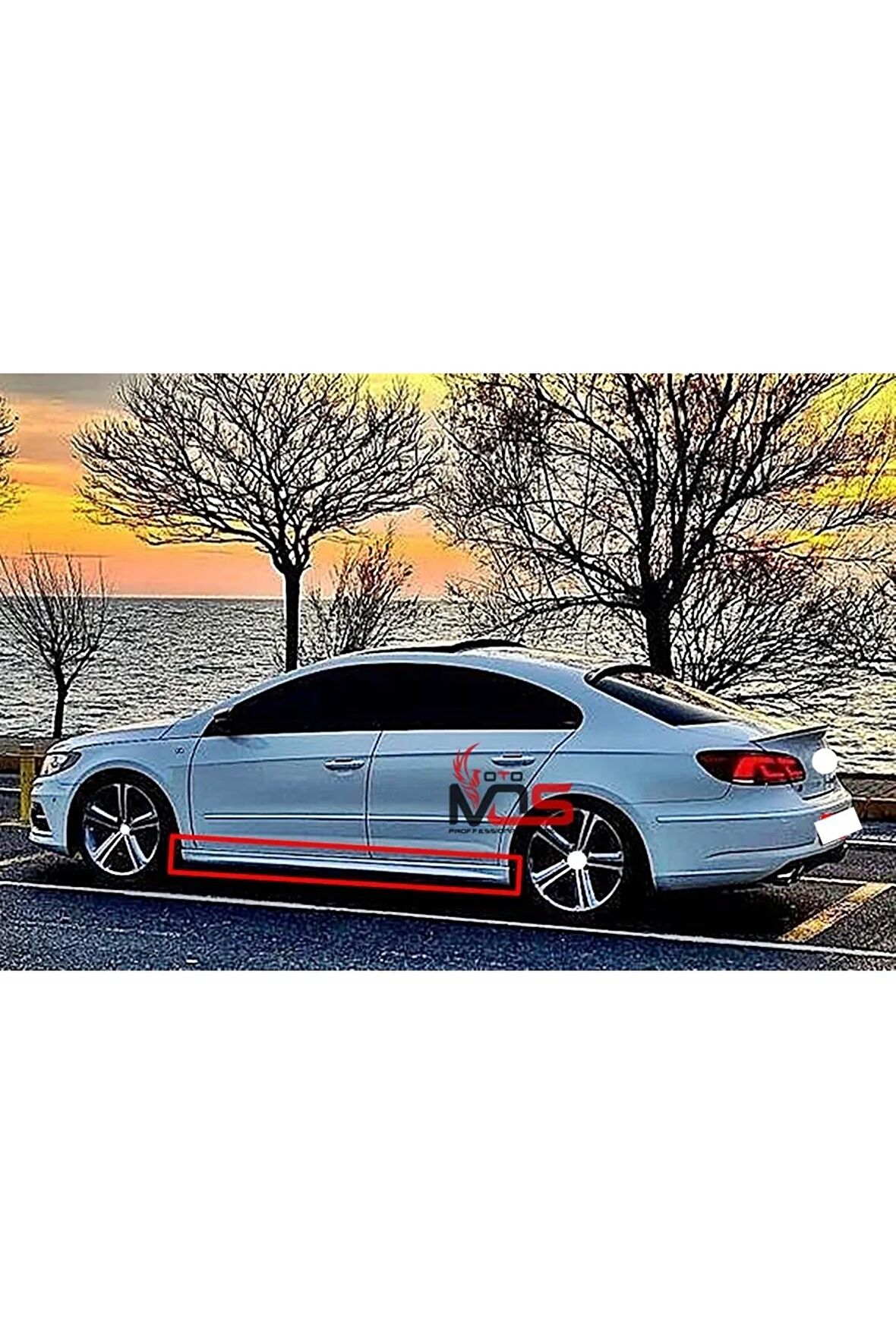 VW CC R LİNE MARŞPİYEL SAĞ SOL TAKIM FİBERGLASS BOYASIZ