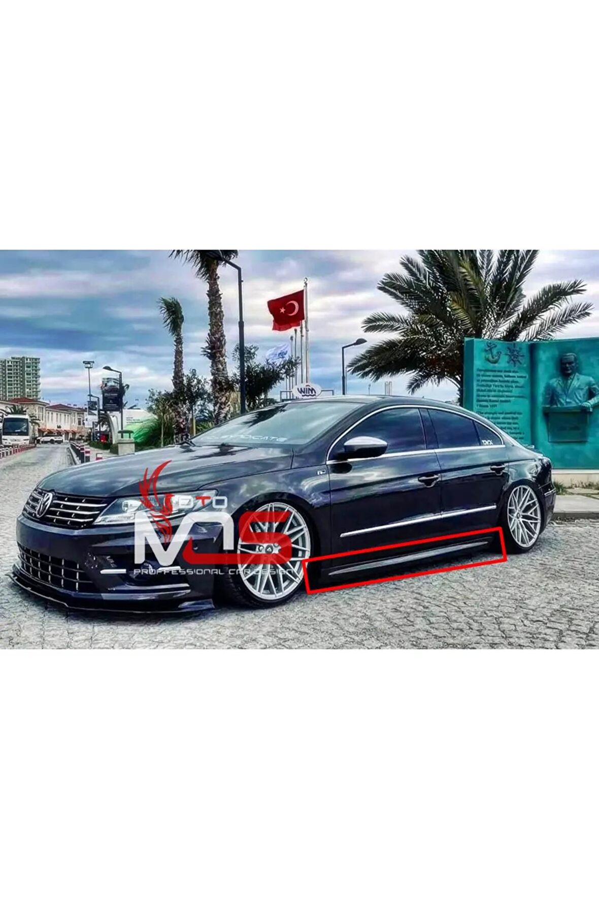 VW CC RLİNE MARŞPİYEL SAĞ SOL TK FİBERGLASS BOYASIZ