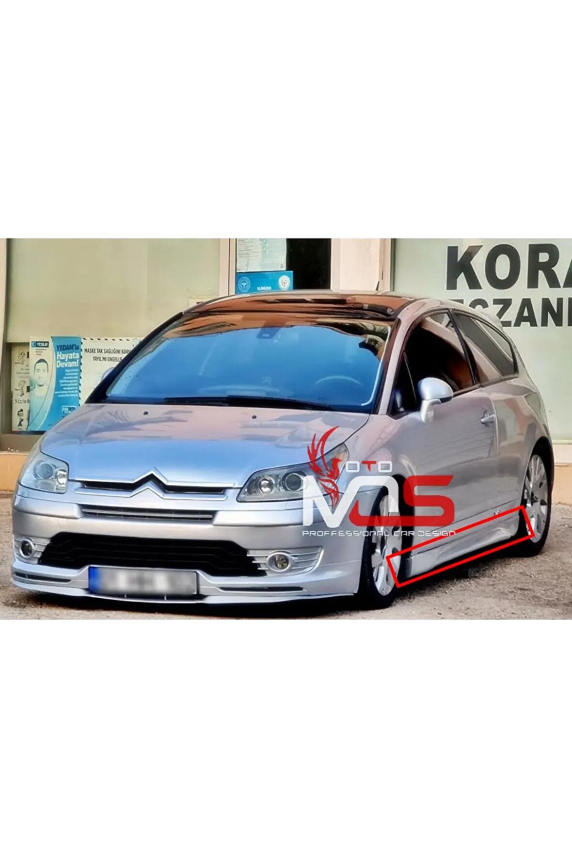 CİTROEN C4 VTR GTX MARŞPİYEL SAĞ SOL TK FİBERGLASS BOYASIZ