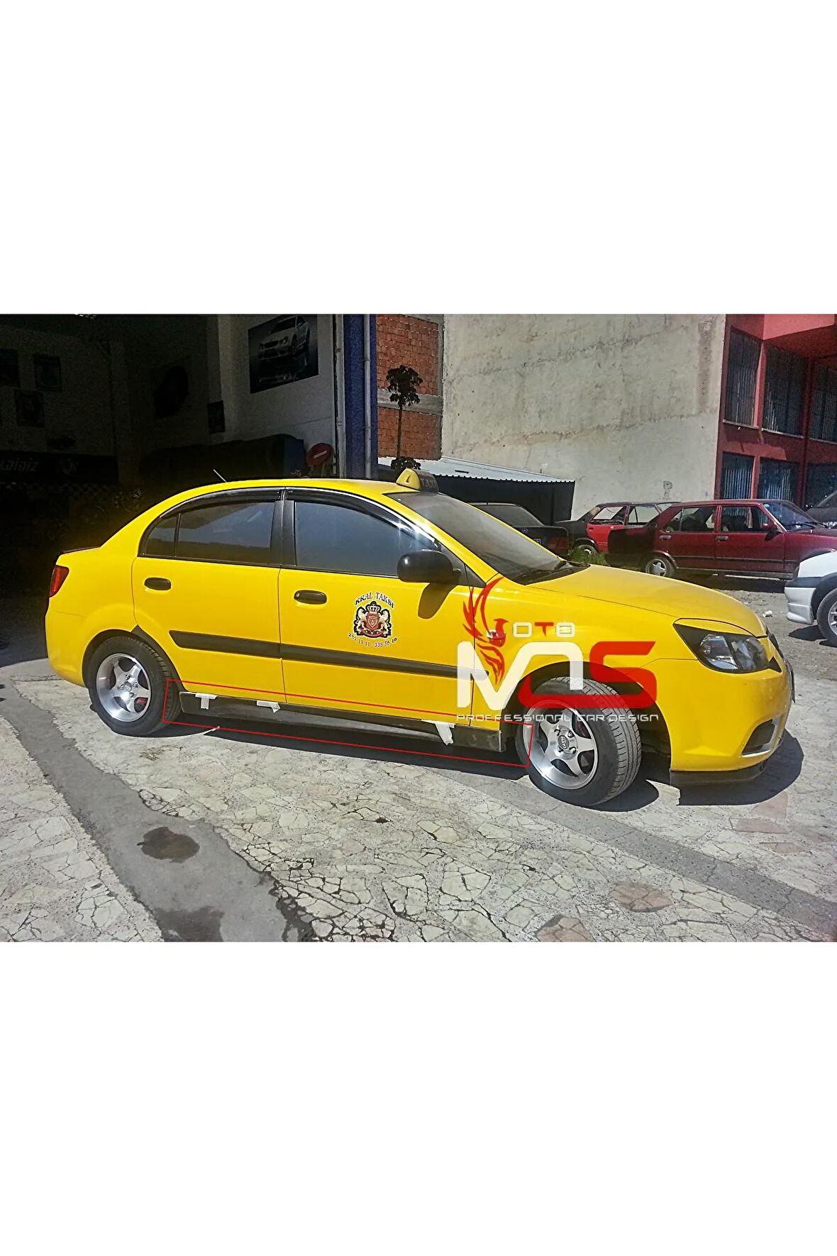 KİA RİO SEDAN MARŞPİYEL SAĞ SOL TK FİBERGLASS BOYASIZ