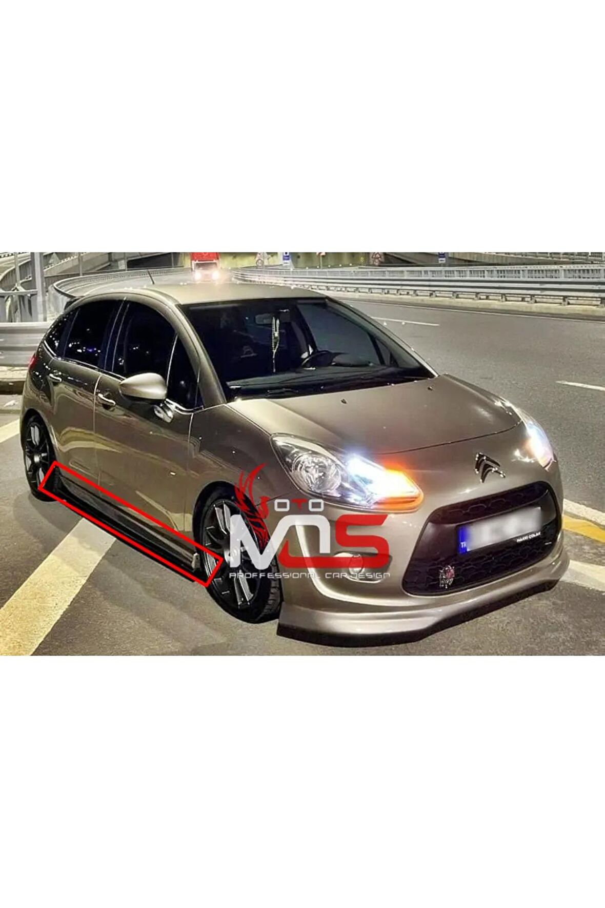 YENİ CİTRÖEN C3 MARŞPİYEL SAĞ SOL TK FİBERGLASS BOYASIZ