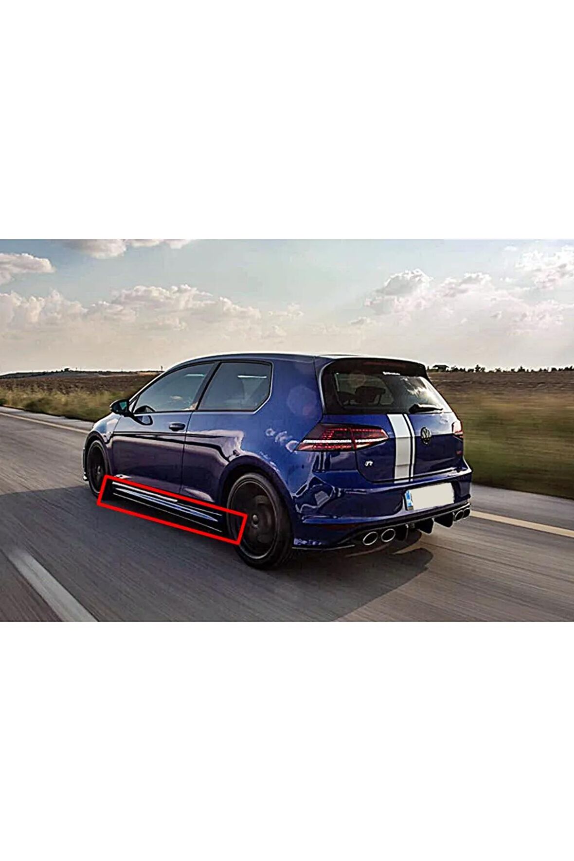 Vw Golf mk7 Uyumlu Marşpiyel Sağ Sol TK Fiberglass Boyasız