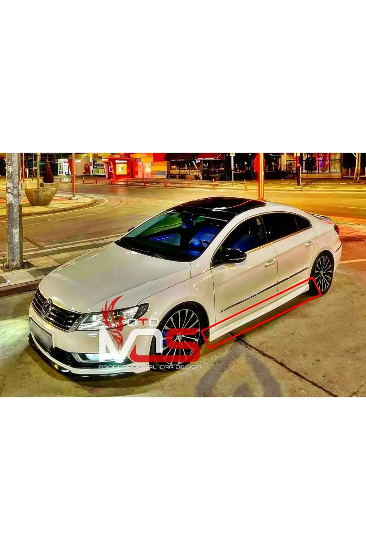 VW CC AERO MARŞPİYEL SAĞ SOL TAKIM FİBERGLASS BOYASIZ