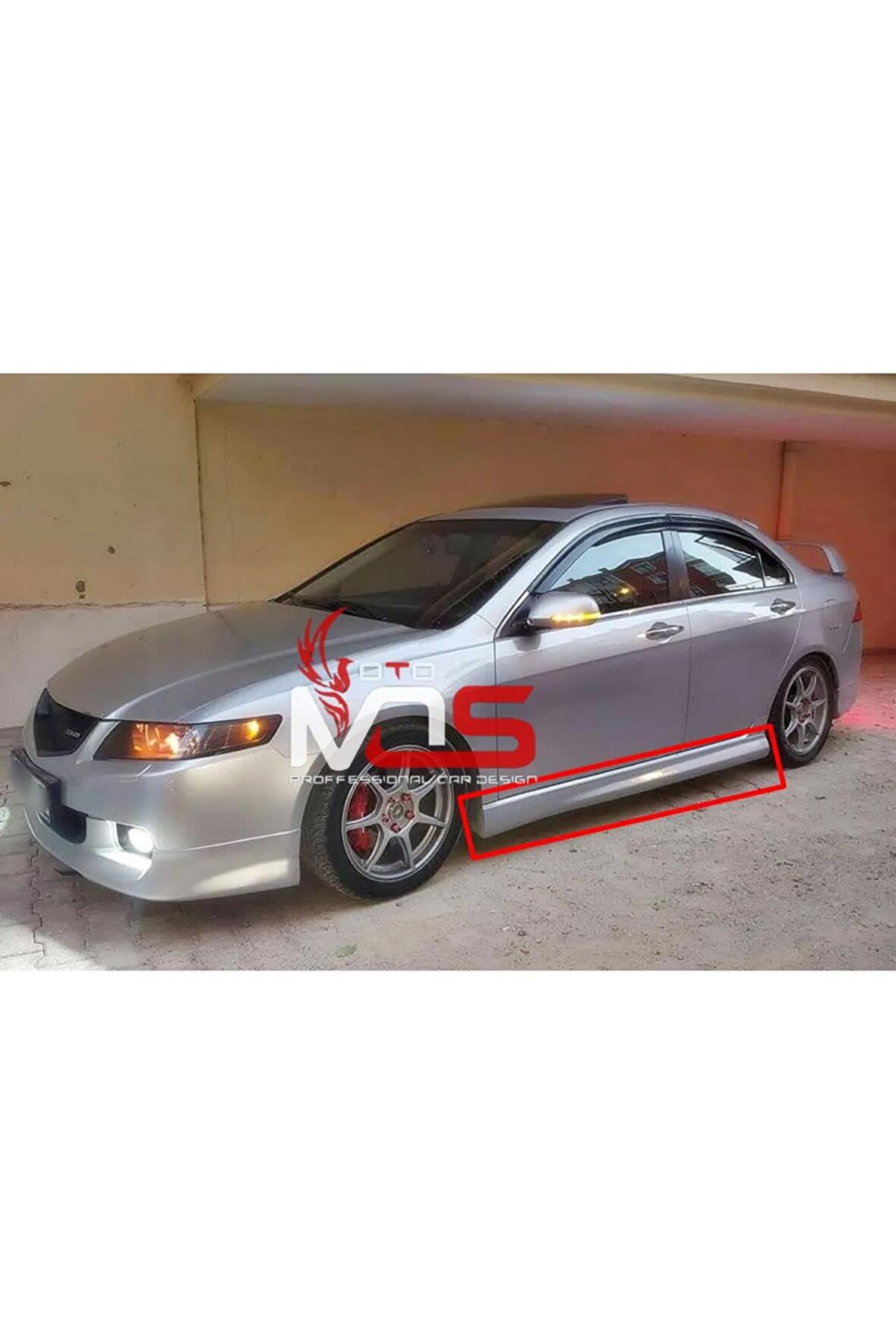 HONDA ACCORD CUSTOM MARŞPİYEL SAĞ SOL TAKIM FİBERGLASS BOYASIZ