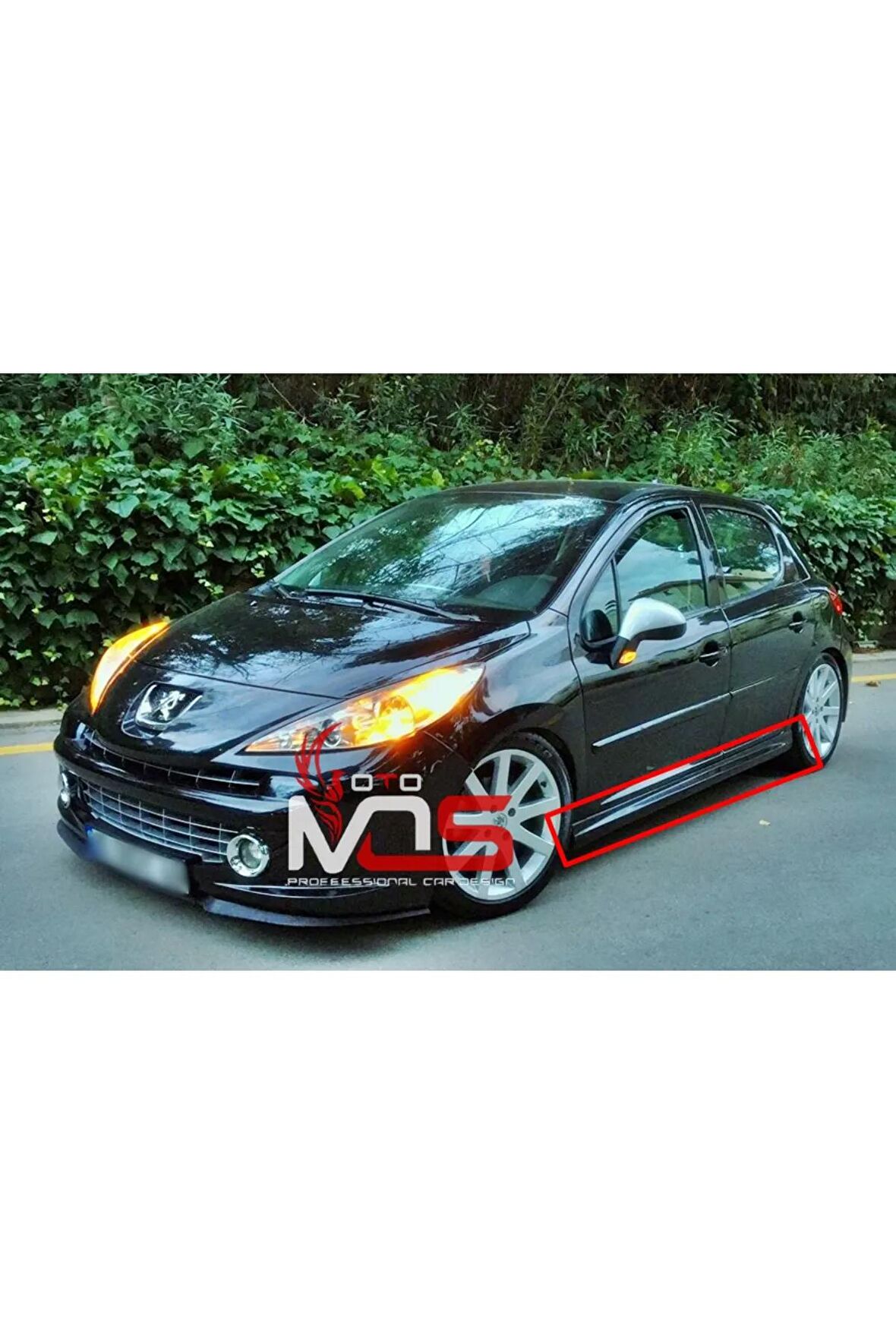 PEUGEOT 207 R MARŞPİYEL SAĞ SOL TAKIM FİBERGLASS BOYASIZ