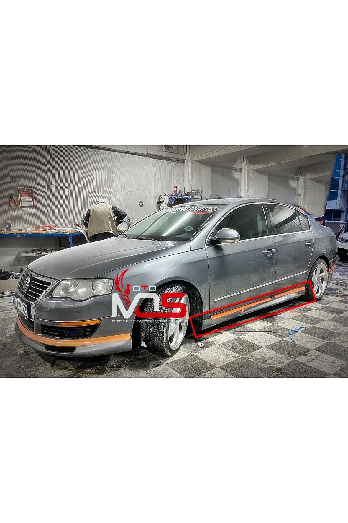 VW PASSAT B6 GT MARŞPİYEL SAĞ SOL TAKIM FİBERGLASS BOYASIZ