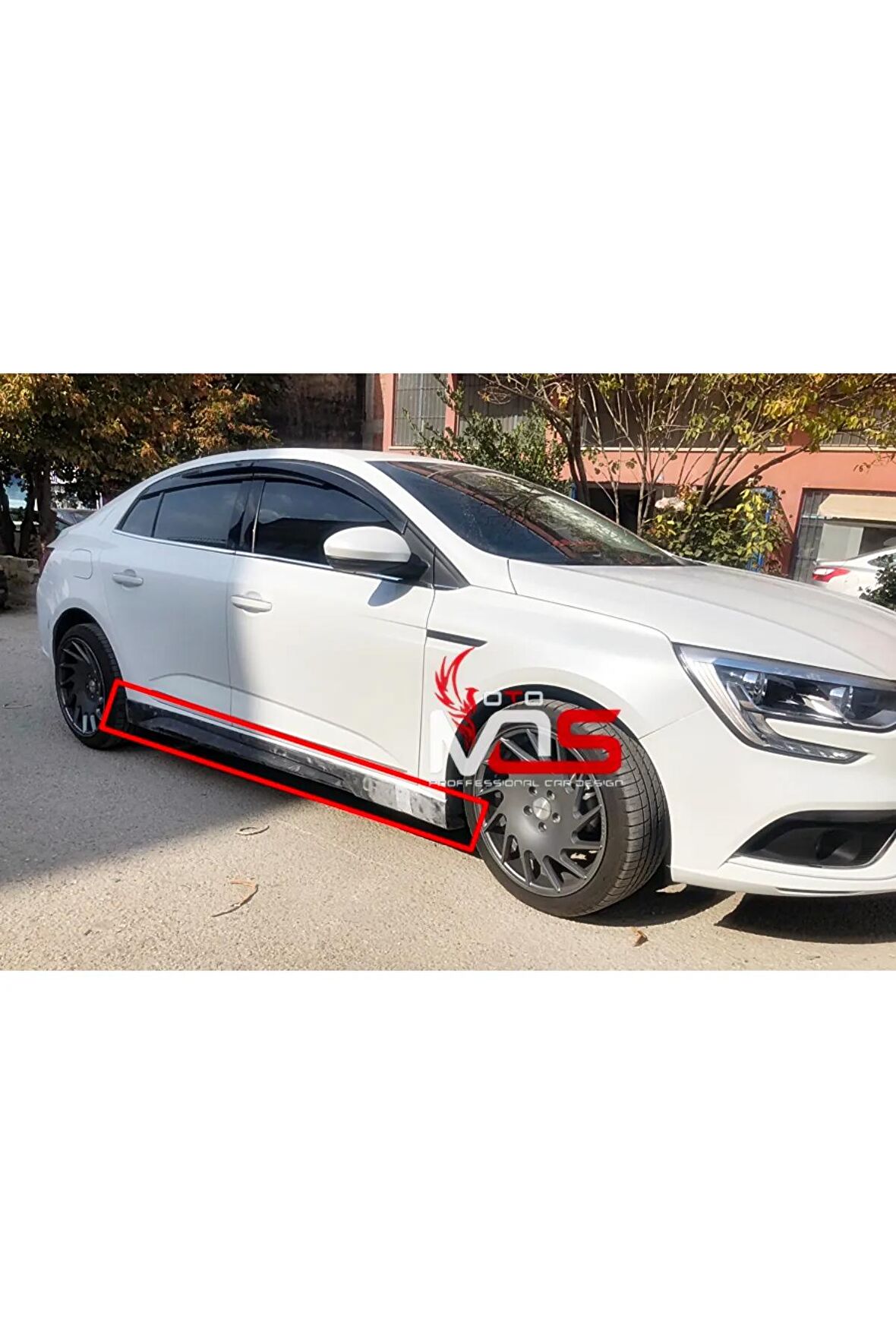 RENAULT MEGANE 4 SEDAN Uyumlu  MARŞPİYEL SAĞ SOL TAKIM FİBERGLASS BOYASIZ