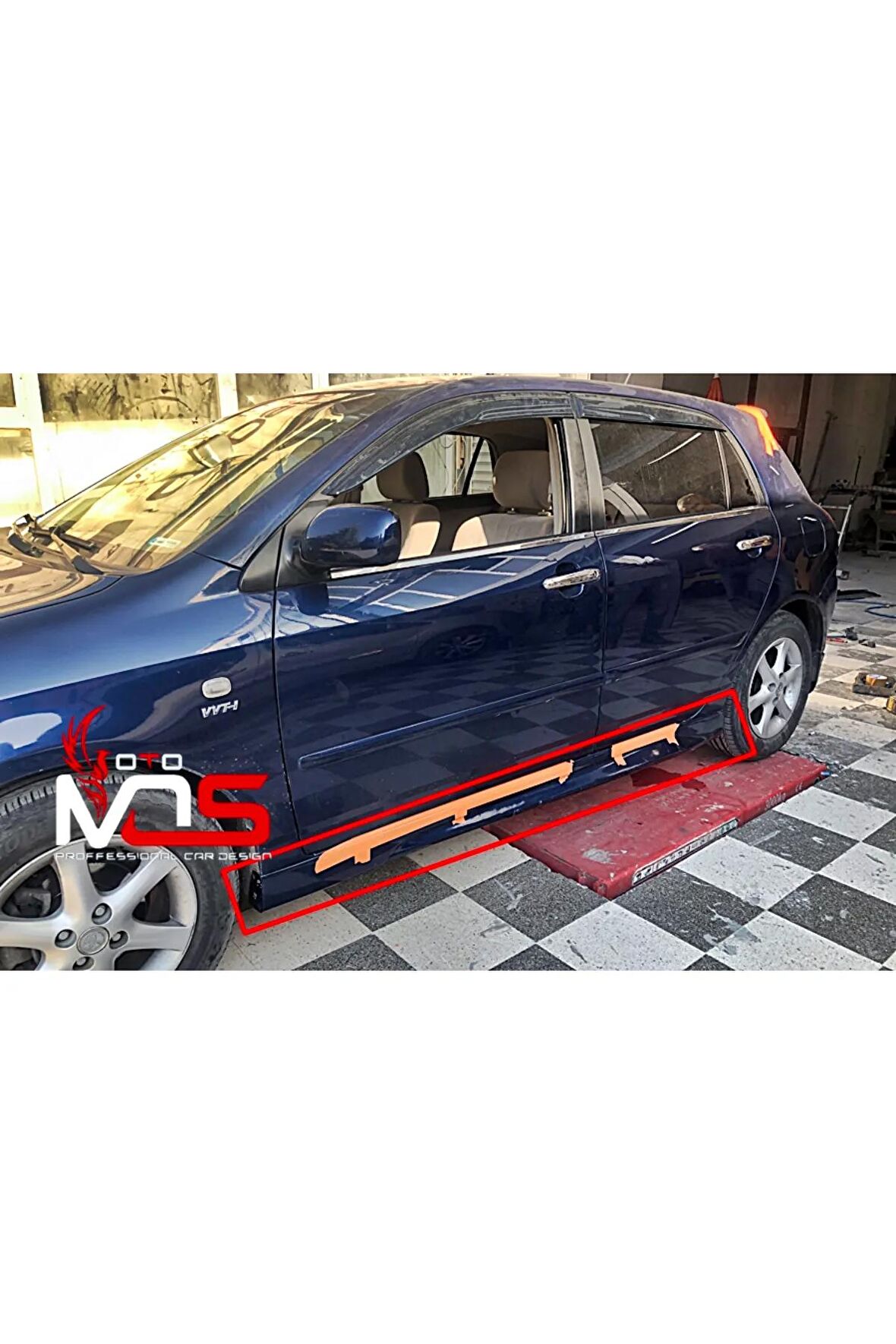 TOYOTA AURİS UYUMLU MARŞPİYEL SAĞ SOL TAKIM 2007 - 2012 FİBERGLASS BOYASIZ