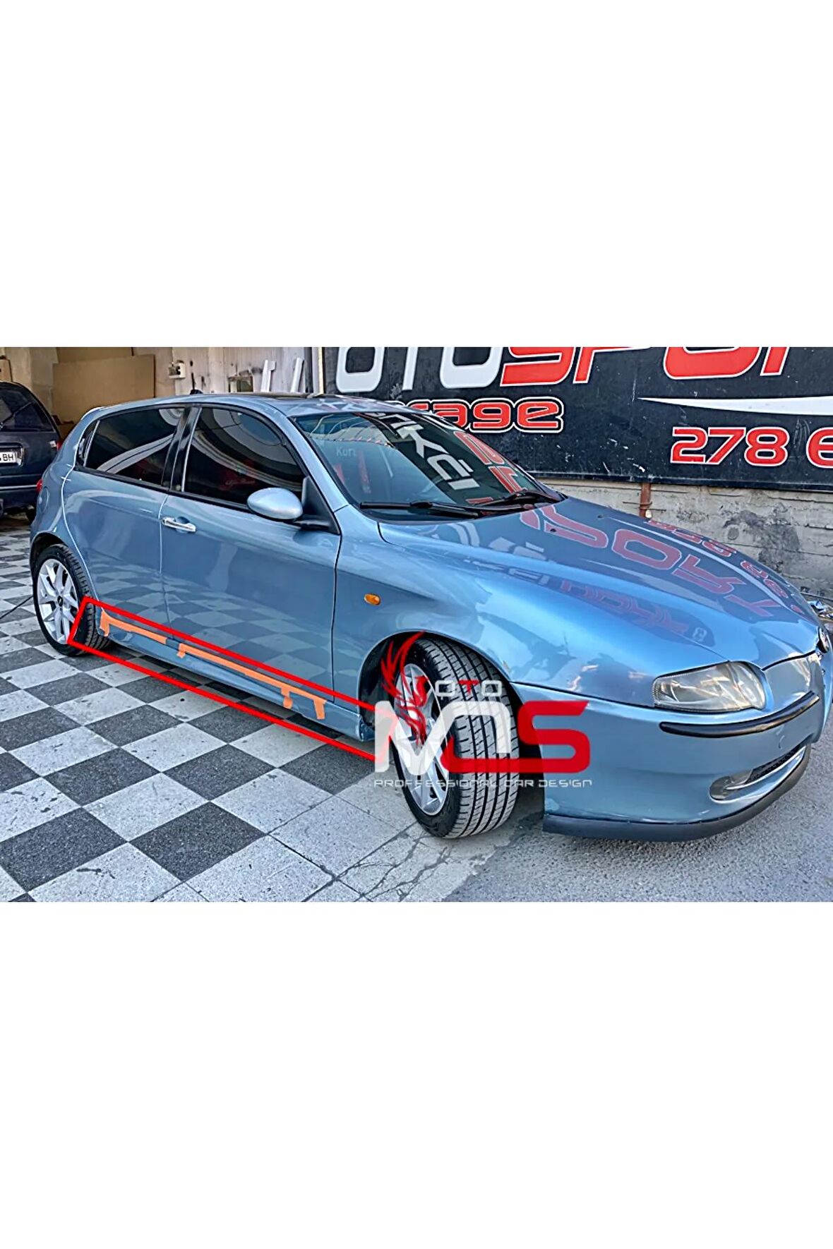 ALFA ROMEO 147 GTX Uyumlu MARŞPİYEL SAĞ SOL TAKIM FİBERGLASS BOYASIZ