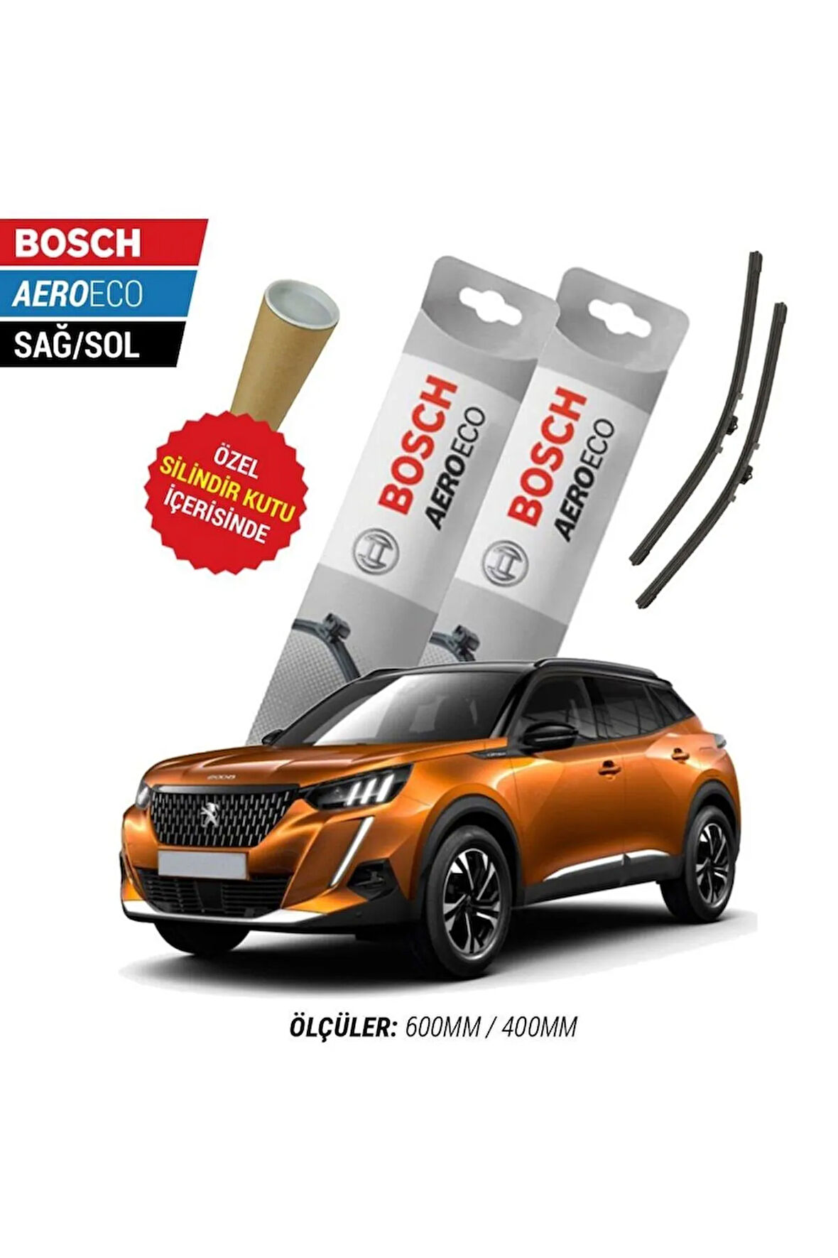 PEUGEOT 2008 2021 SİLECEK TAKIMI BOSCH AERO-ECO SERİSİ