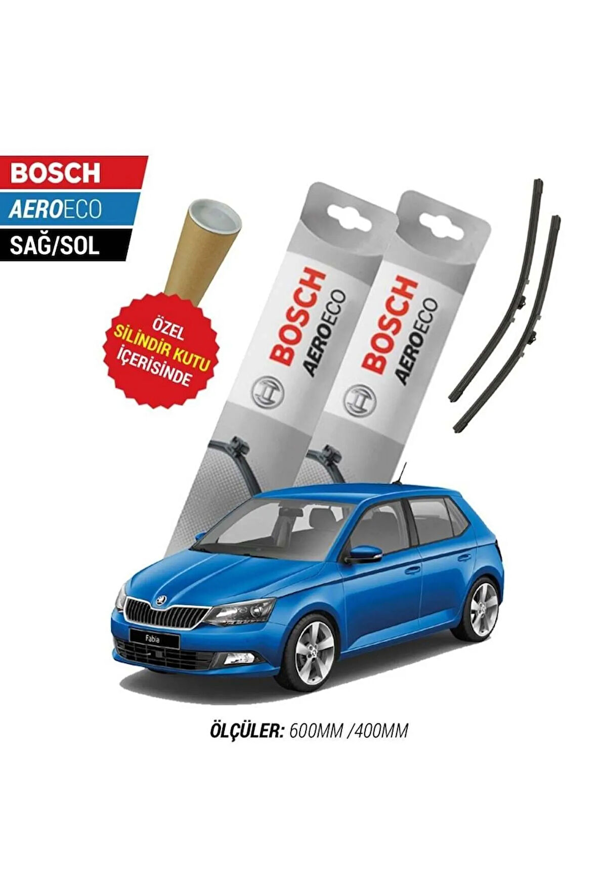 SKODA FABİA 2015 SİLECEK TAKIMI BOSCH AERO-ECO SERİSİ