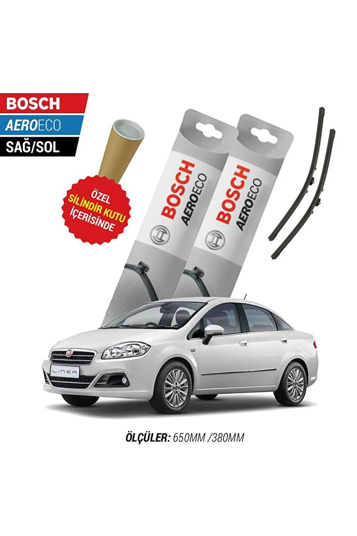 FİAT LİNEA 2013 SİLECEK TAKIMI BOSCH AERO-ECO SERİSİ