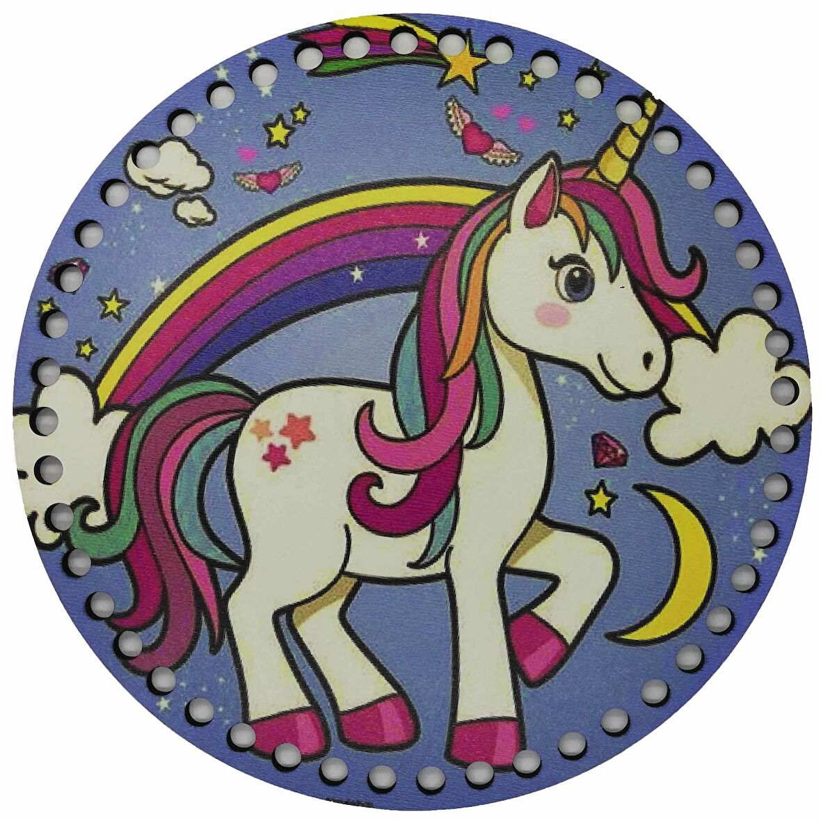 Ahşap Çanta Plakası 7294 Unicorn