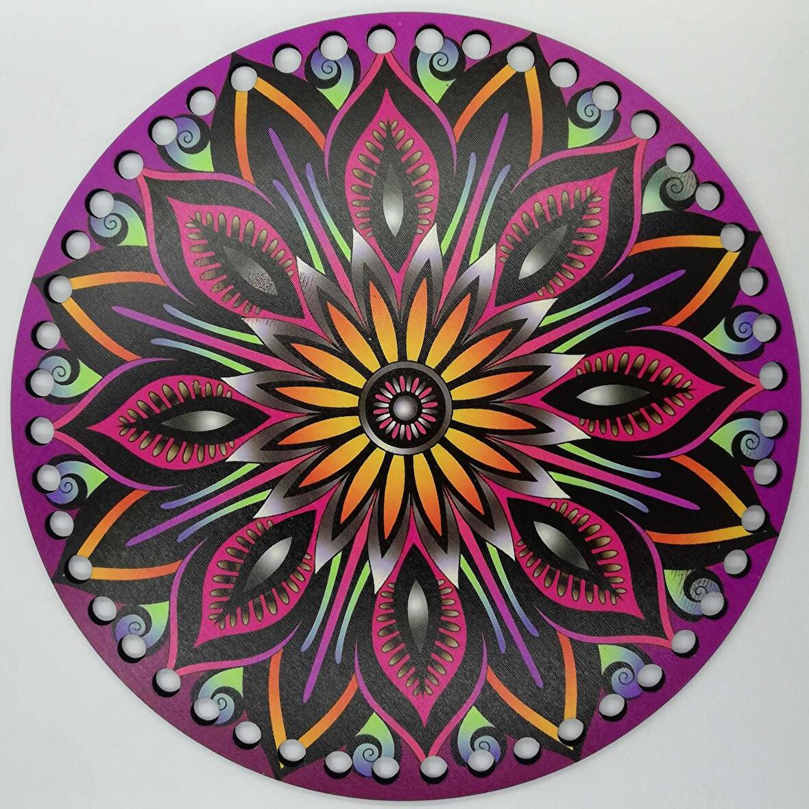 Ahşap Çanta Plakası 7256 Mozaik