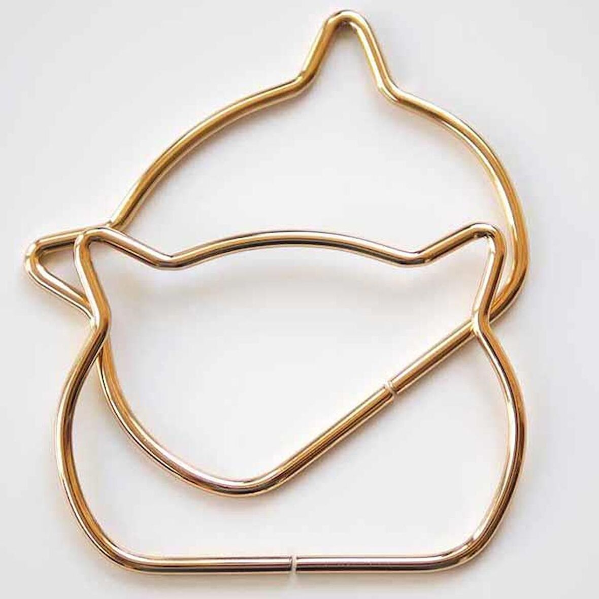 Çanta Sapi Metal Kedi Gold