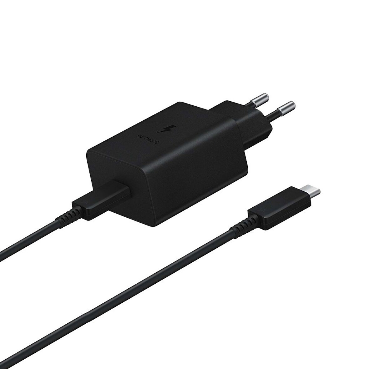 OUTLET Samsung EP-T1510 PD 15W Şarj & 3A 1m Type-C to Type-C Kablo Siyah EP-T1510XBEGWW (Samsung Türkiye Garantili) OUTLET