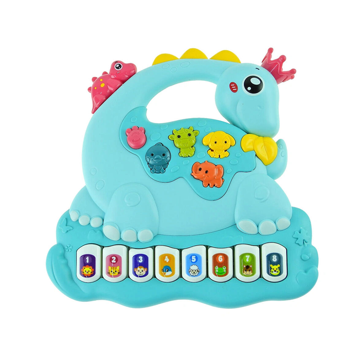 Oyucan Dinazor Piyano Işıklı Sesli Sevimli Piyano