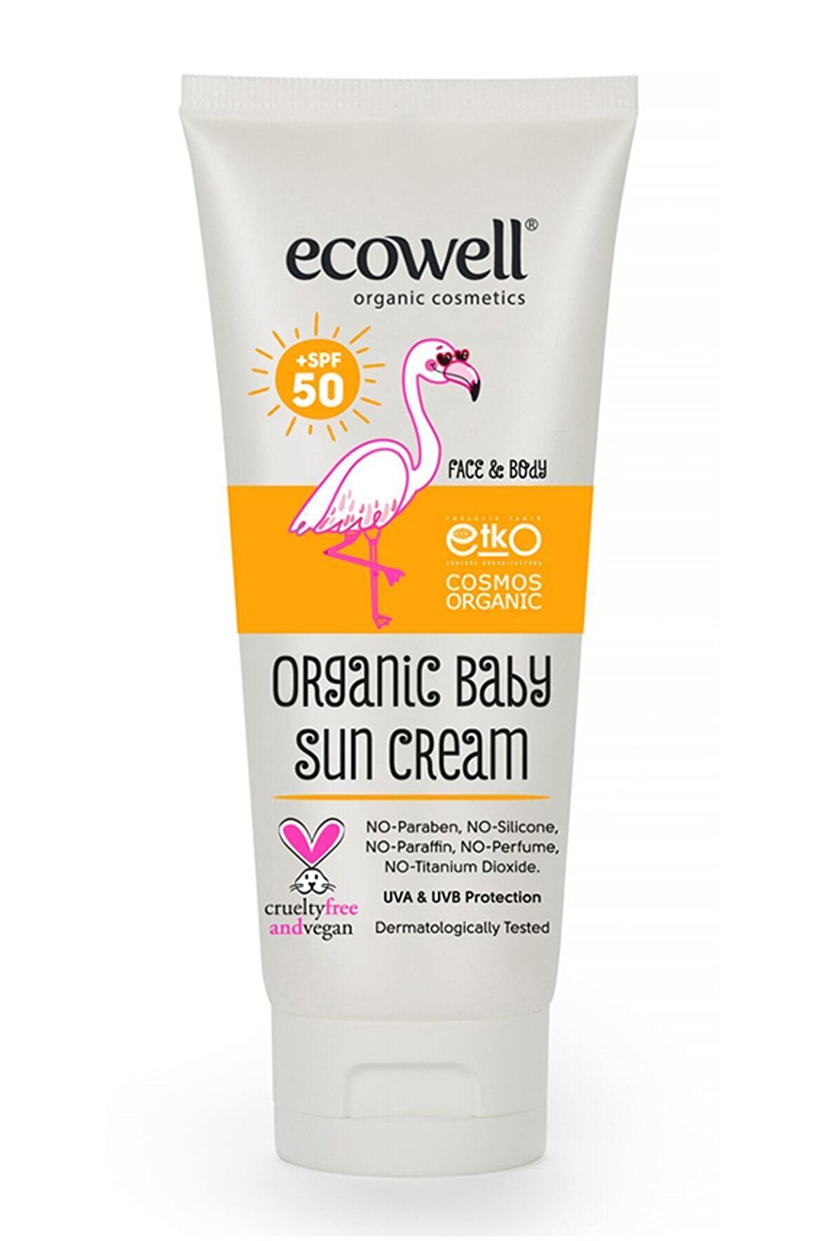 Ecowell Organik & Vegan Bebek Güneş Kremi 50 Spf / 110 gr  (İlaç Saklama Kutusu Hediye)