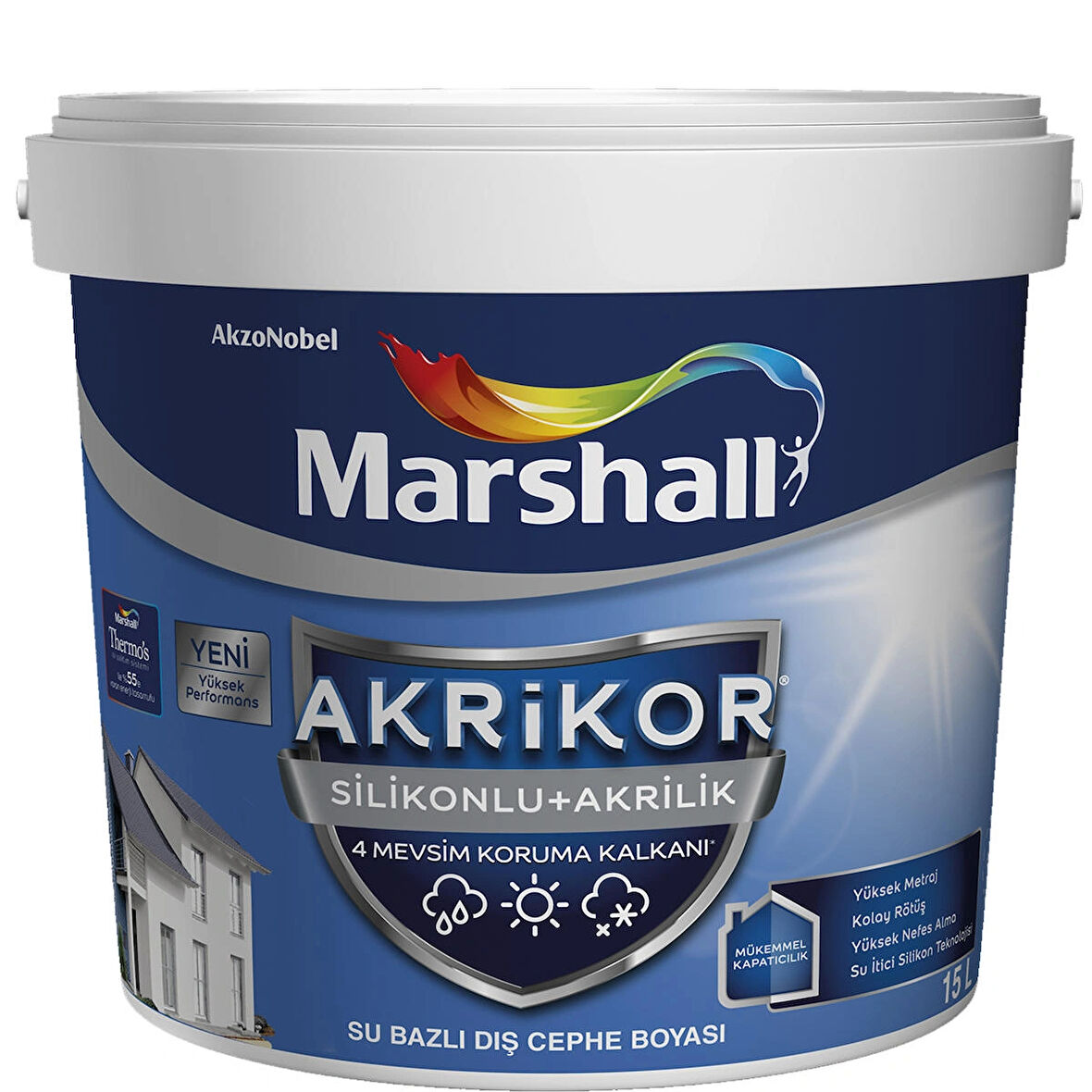 Marshall Akrikor Silikonlu + Akrilik Boya S8 15 Lt (20 Kg)