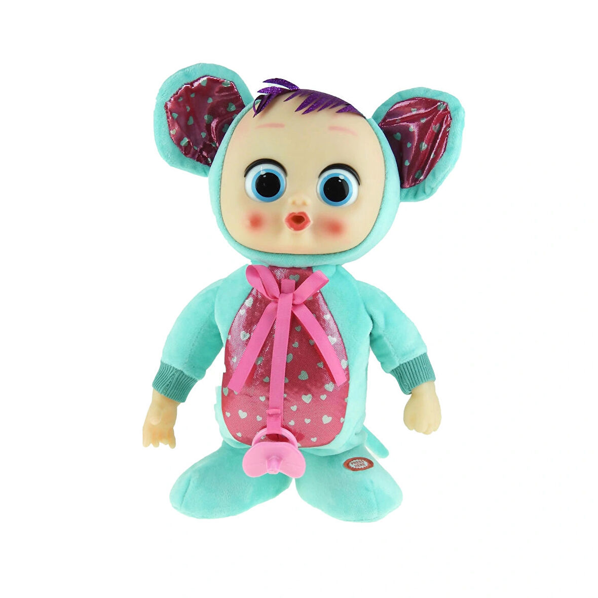 Oyuncak Bebek Sevimli Koca Göz Tavşan Bebek Sesli Hareketli 30 Cm